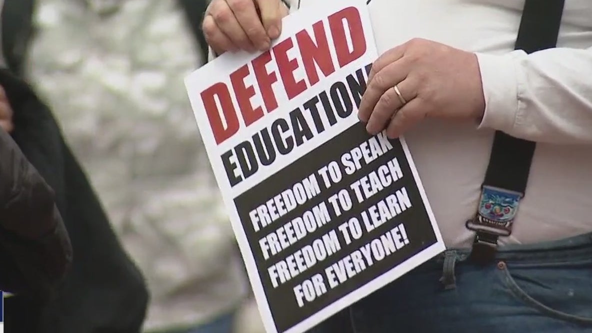 Students, faculty rally at UC Berkeley against perceived Trump administration threats